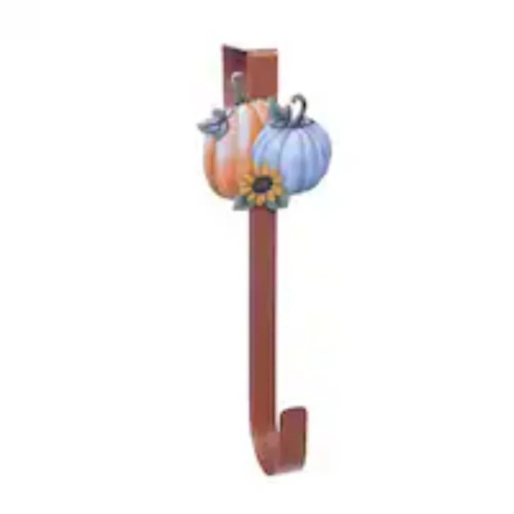 Bundle of 4 Fall Harvest Icon Shaped Metal Wreath Hangers 12.6 in. New